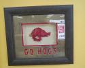 This "Go Hogs" picture frame is a must-have for real football fans!